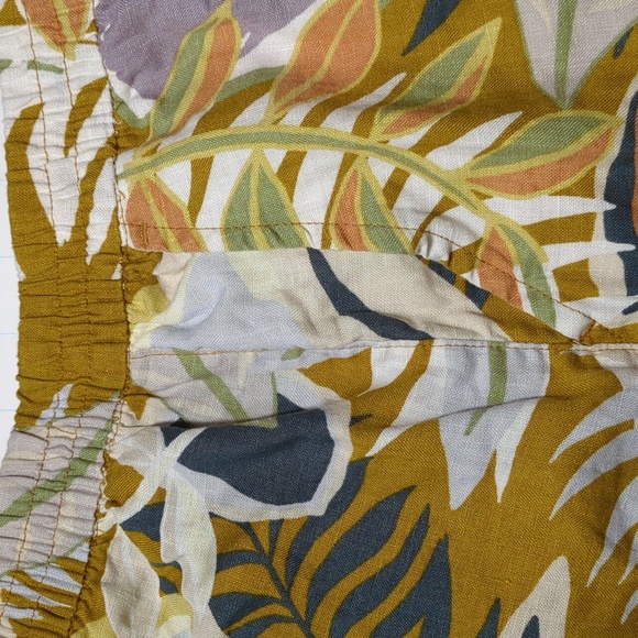 C&C California Floral Hawaiian linen peplum skirt size S - Picture 4 of 6